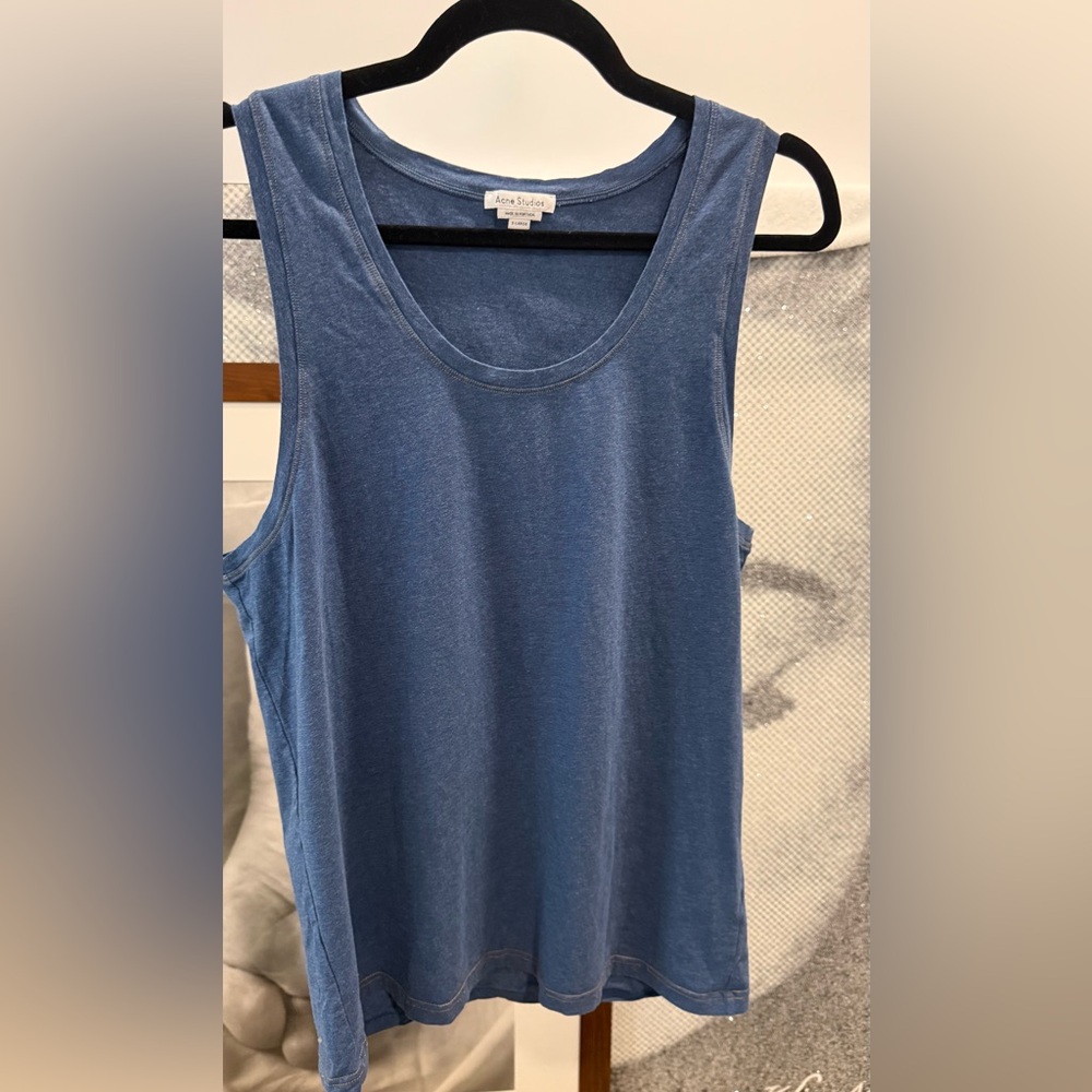 Acne Studios contrast stitch tank top